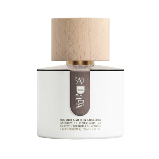 Flacon du parfum Eau Dadà – Parfum de niche frais et artistique.
