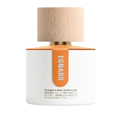 Flacon du parfum Egnaro – Parfum de niche boisé et aromatique.