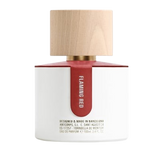 Flacon du parfum Flaming Red – Parfum de niche épicé et ambré.