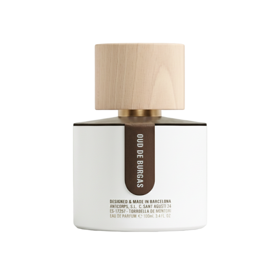 Flacon du parfum Oud de Burgas – Parfum de niche boisé et oriental