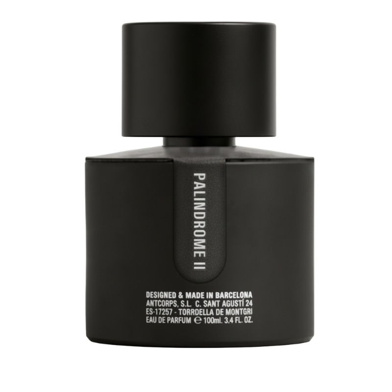 Flacon du parfum Palindrome II – Parfum de niche boisé et résineux