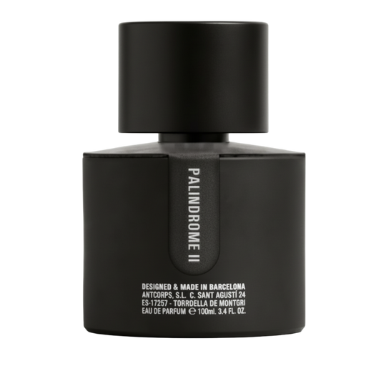 Flacon du parfum Palindrome II – Parfum de niche boisé et résineux